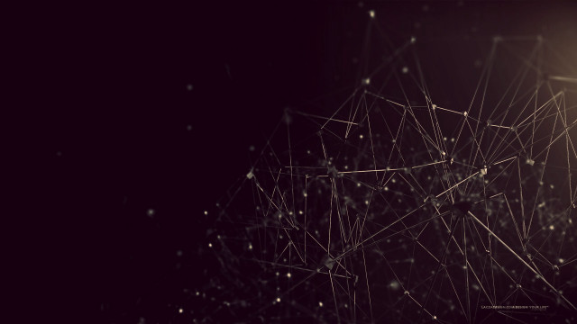 Dark background light dots lines free wallpaper for desktop - medium preview image