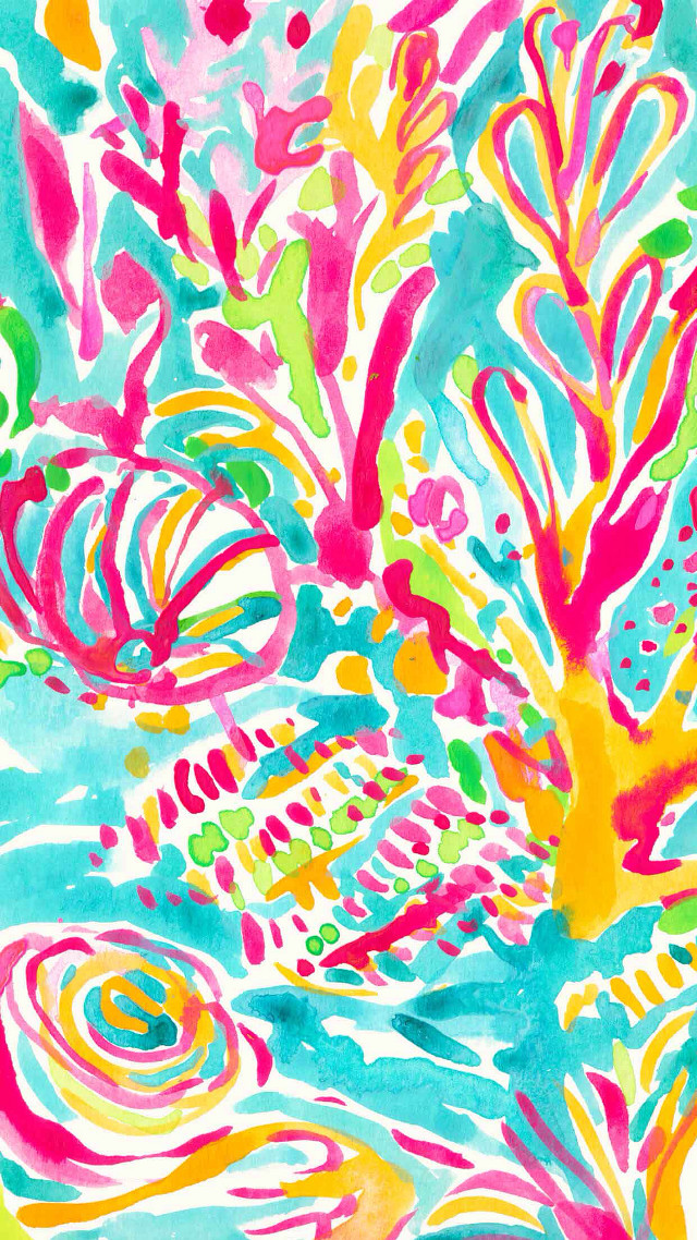 Colorful tree leaves flowers painting free wallpaper for mobile - medium preview image