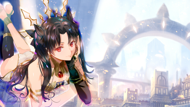 Woman dress crown city gate free wallpaper for desktop - medium preview image