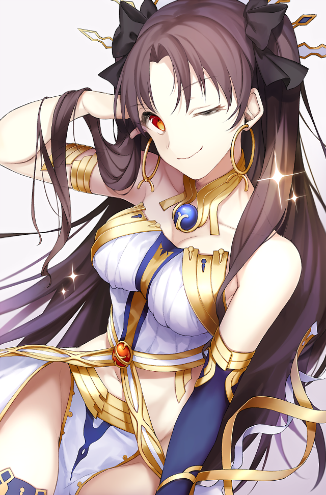 Woman long hair blue outfit free wallpaper for mobile - medium preview image