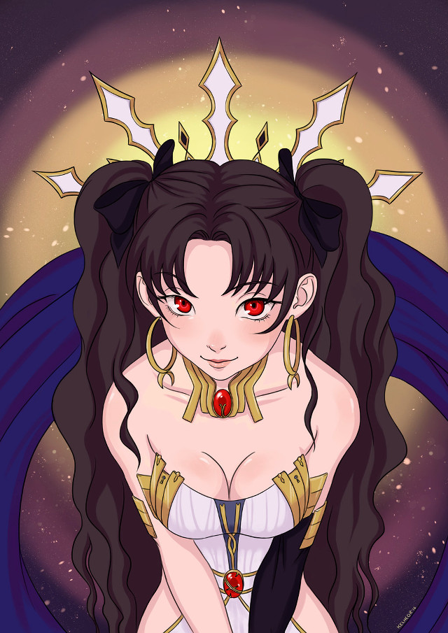 Woman long hair crown moon free wallpaper for mobile - medium preview image