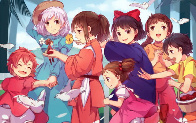 Group people building sky bird free wallpaper for desktop - medium preview image