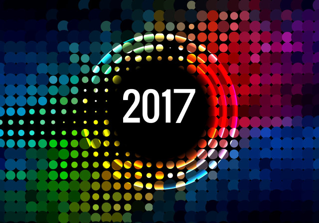 Colorful circle 2017 black background free wallpaper for desktop - medium preview image