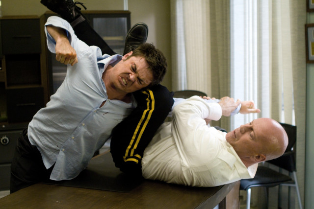 Two men trick table room free wallpaper for desktop - medium preview image