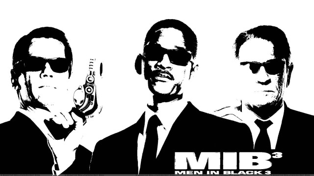 Men suits sunglasses guns pointing free wallpaper for desktop - medium preview image