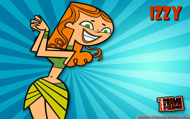 Cartoon girl green skirt blue free wallpaper for desktop - medium preview image