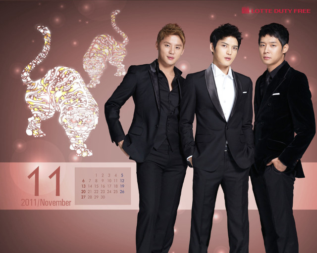 Men suits calendar cat chenjiru free wallpaper for desktop - medium preview image