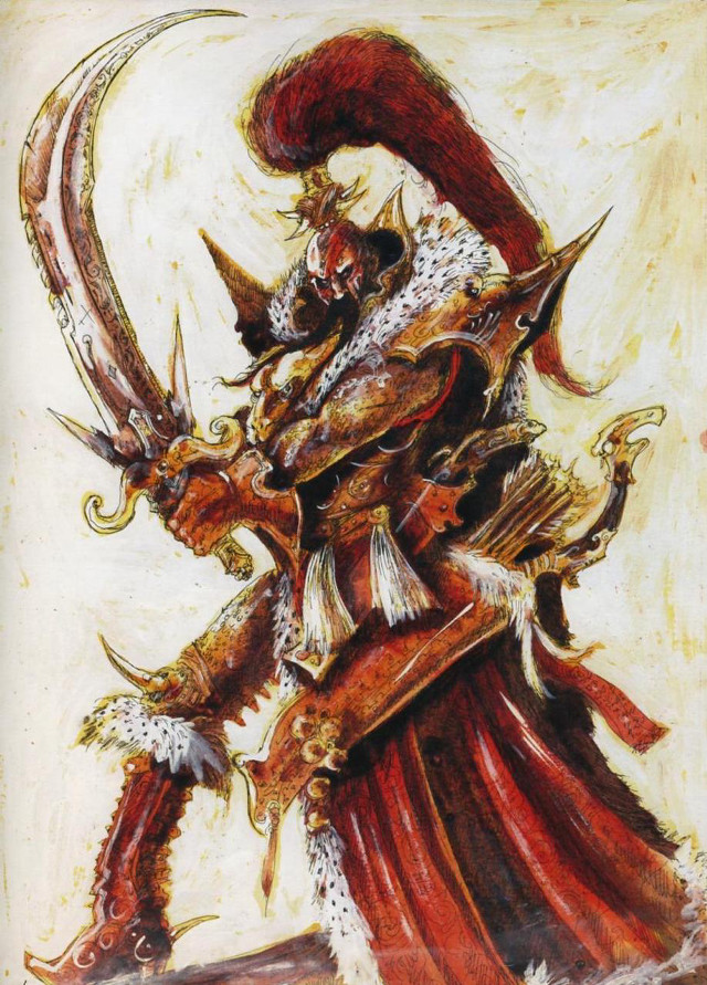 Demon horns sword painting artwork free wallpaper for mobile - medium preview image