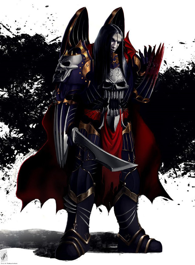 Man armor sword skull chest free wallpaper for mobile - medium preview image