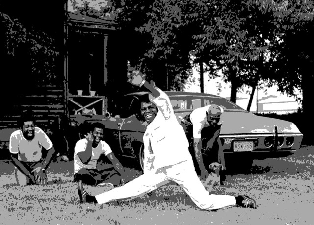 Man swinging baseball bat field free wallpaper for desktop - medium preview image