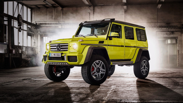 Yellow mercedes maximalism digital rendering #2 free wallpaper for desktop - medium preview image