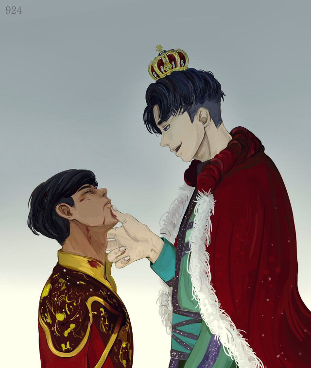 Couple crown touching face standing free wallpaper for mobile - medium preview image