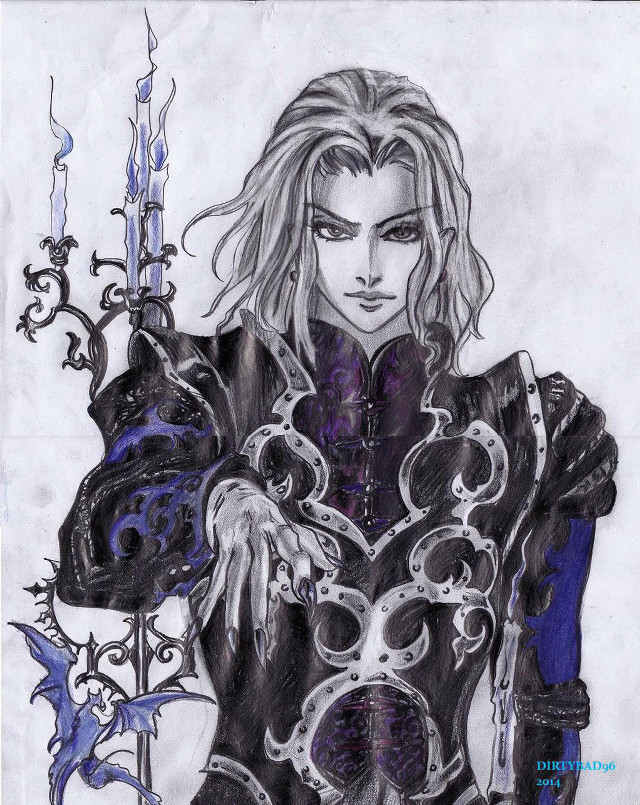 Woman sword armor chest drawing free wallpaper for mobile - medium preview image