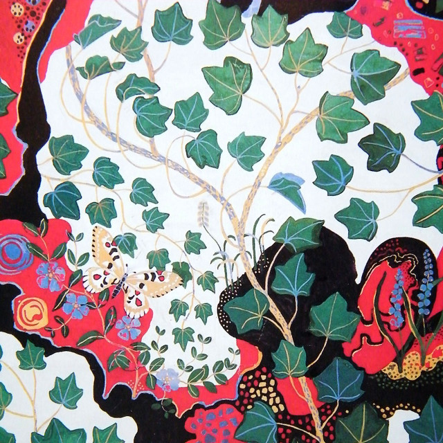 Tree leaves flowers painting nature free wallpaper for tablet - medium preview image