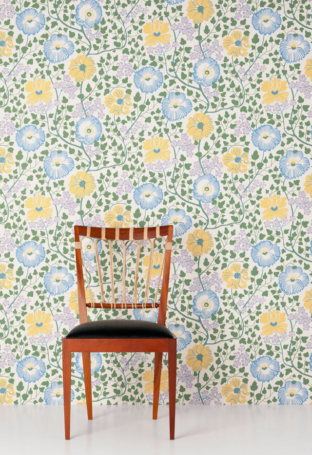 Chair wall flower pattern wooden free wallpaper for mobile - medium preview image