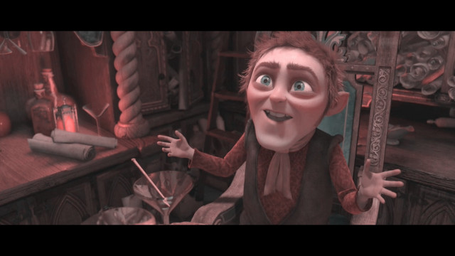 Cartoon character sitting chair holding free wallpaper for desktop - medium preview image