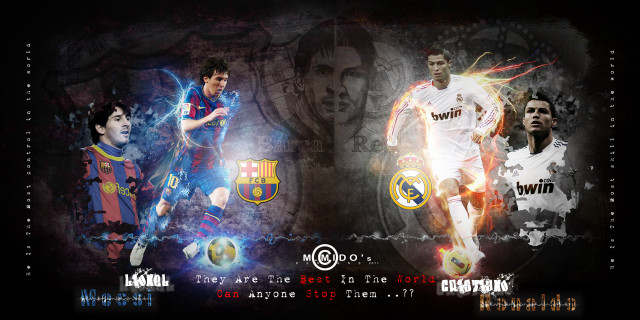 Soccer players running ball air free wallpaper for desktop - medium preview image
