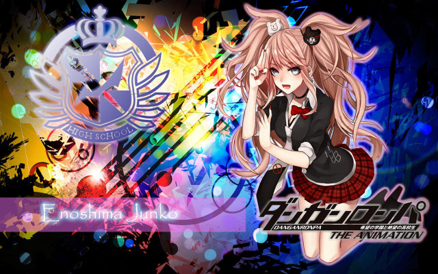 Anime girl long hair black free wallpaper for desktop - medium preview image