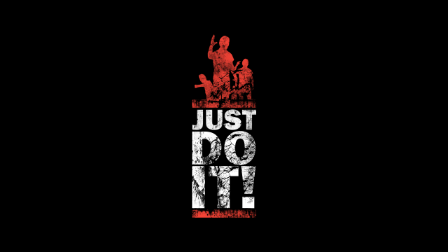 Just do it silhouette black free wallpaper for desktop - medium preview image