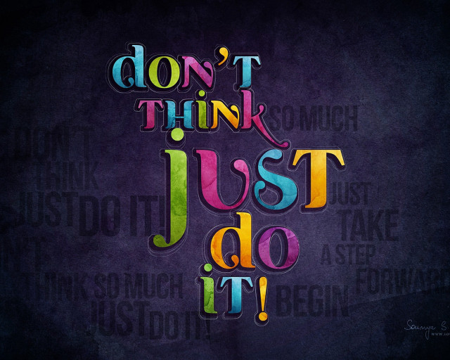 Dont think just do it free wallpaper for desktop - medium preview image