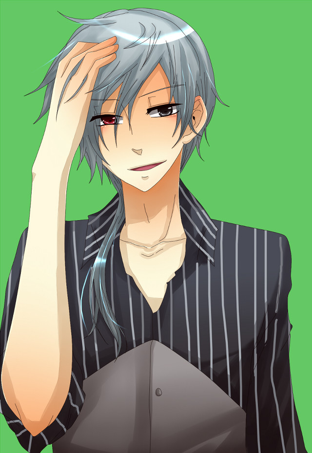 Grey haired man mannerism portrait free wallpaper for mobile - medium preview image