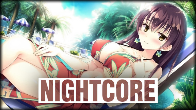 Girl hammock night core palm free wallpaper for desktop - medium preview image