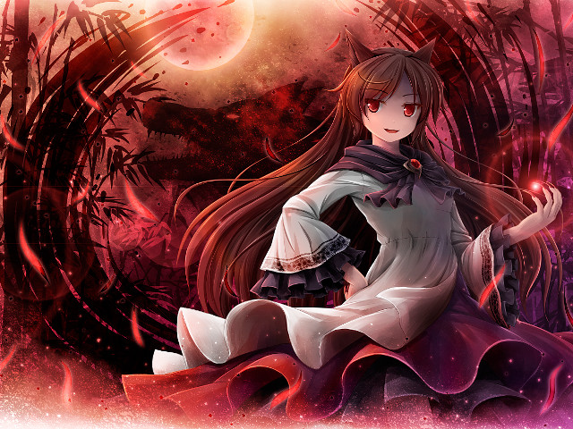 Girl dress rock red background free wallpaper for desktop - medium preview image