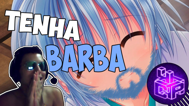 Man blue hair pink nose free wallpaper for desktop - medium preview image