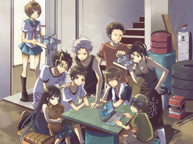 Group people table laptop teddy free wallpaper for desktop - medium preview image