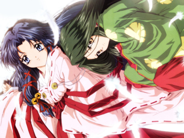 Anime characters hugging together image free wallpaper for desktop - medium preview image