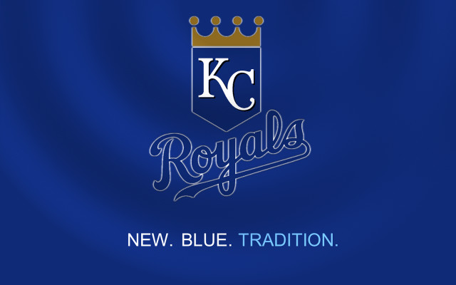 Blue background kansas royals crown free wallpaper for desktop - medium preview image