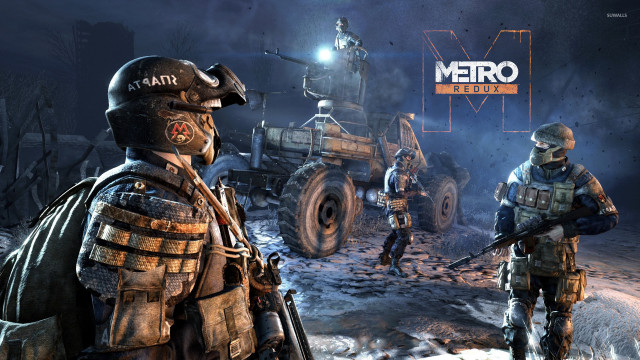 Soldiers truck snowy area metro free wallpaper for desktop - medium preview image