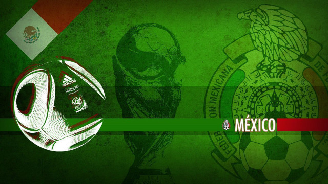 Soccer ball mexican flag background free wallpaper for desktop - medium preview image