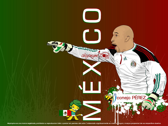 Man soccer uniform mexican flag free wallpaper for desktop - medium preview image