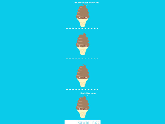 Ice cream cones poster line free wallpaper for desktop - medium preview image