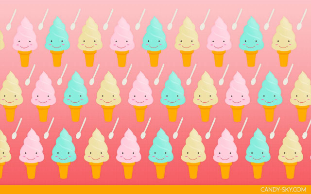 Ice cream cones colorful variety free wallpaper for desktop - medium preview image