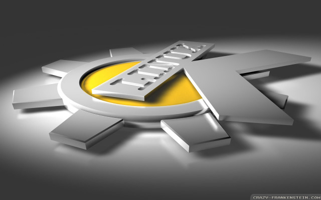 White yellow logo black background free wallpaper for desktop - medium preview image