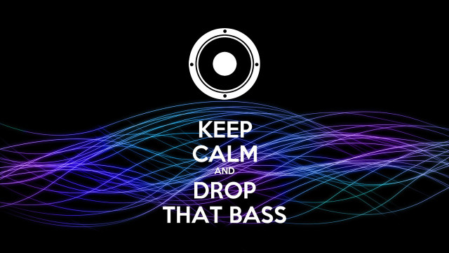 Keep calm drop that bass free wallpaper for desktop - medium preview image