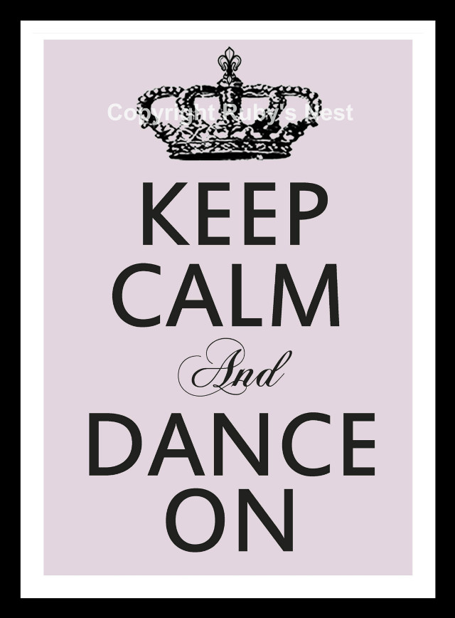 Keep calm dance pink crown #2 free wallpaper for mobile - medium preview image