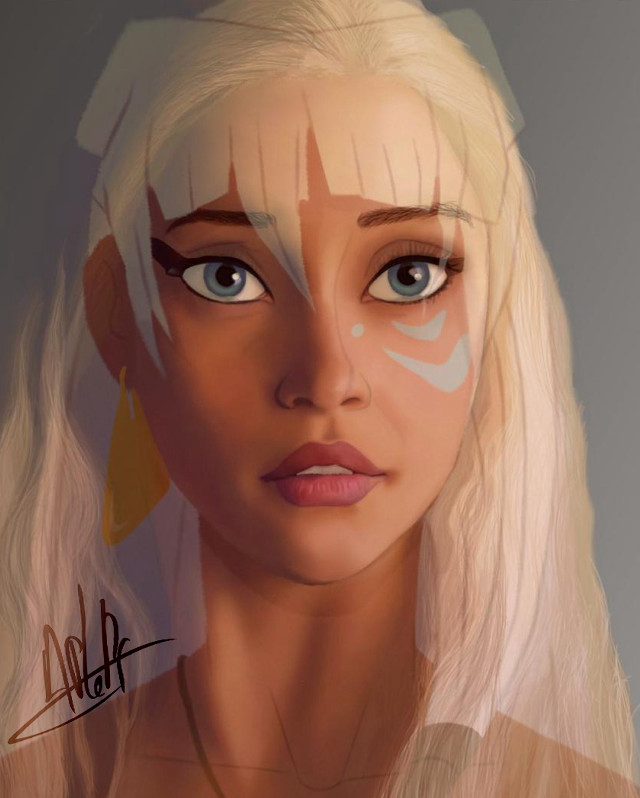 Blonde woman blue eyes ponytail #3 free wallpaper for mobile - medium preview image