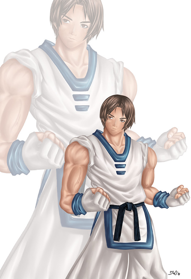 Man white blue uniform holding free wallpaper for mobile - medium preview image