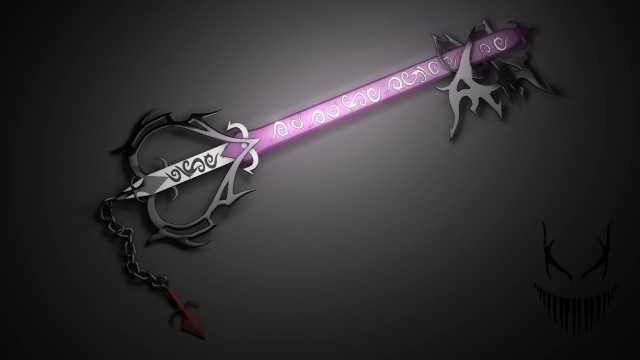 Purple sword black white design free wallpaper for desktop - medium preview image