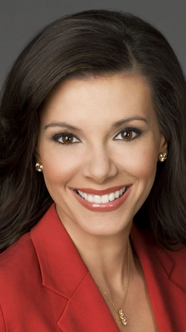 Woman red jacket smiling necklace free wallpaper for mobile - medium preview image