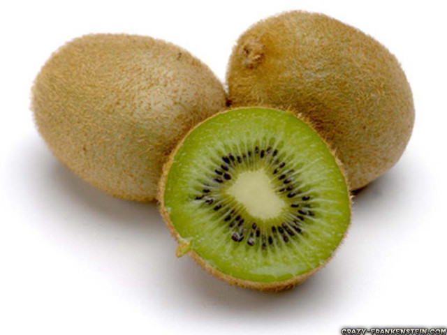 Kiwi cut half white background free wallpaper for desktop - medium preview image