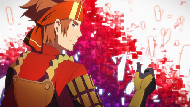 Man red uniform red background free wallpaper for desktop - medium preview image