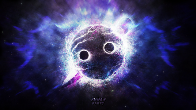 Space black hole blue hole free wallpaper for desktop - medium preview image