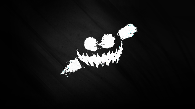 Monster face teeth fangs black free wallpaper for desktop - medium preview image