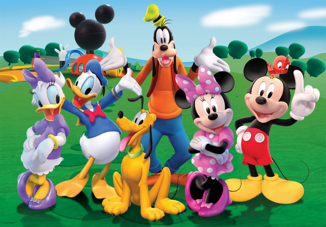 Mickey mice field person center free wallpaper for desktop - medium preview image