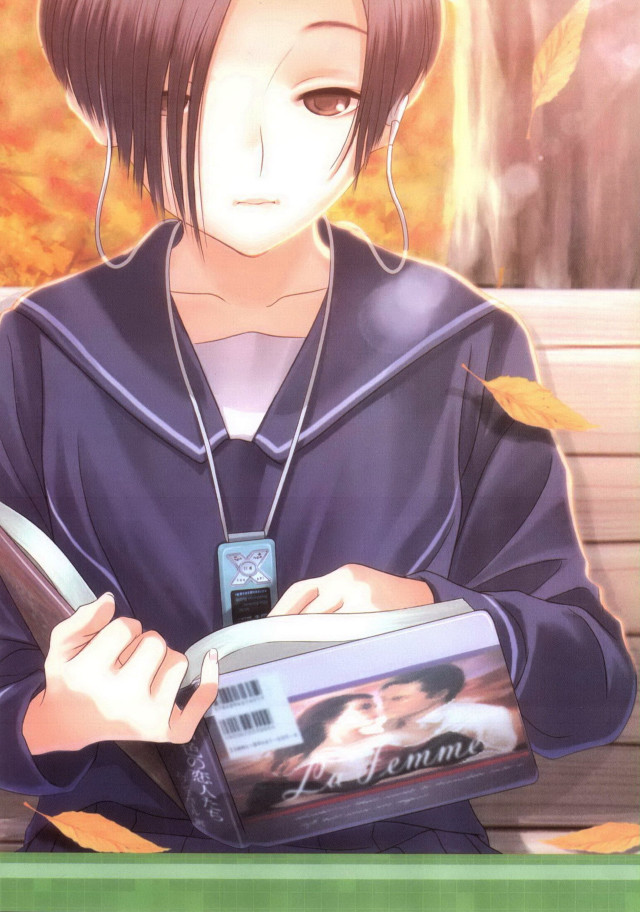 Girl bench book phone reading free wallpaper for mobile - medium preview image