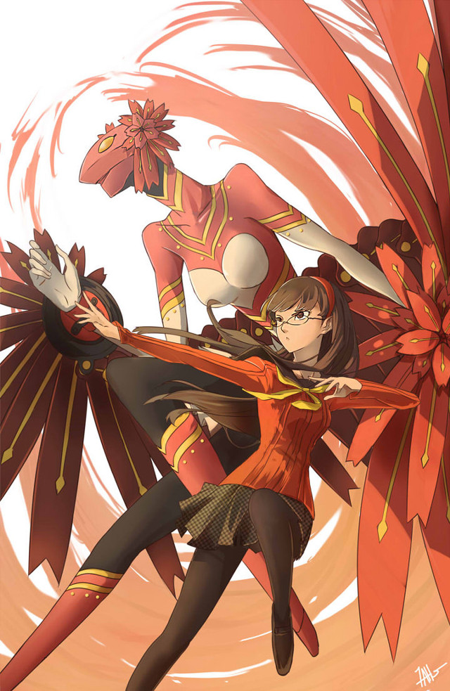 Heroic women red dress multiple free wallpaper for mobile - medium preview image